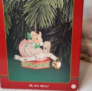 1995 Carlton Cards Mouse Ornament